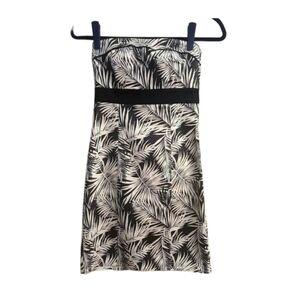 H&M Strapless Leaf Patterned Dress